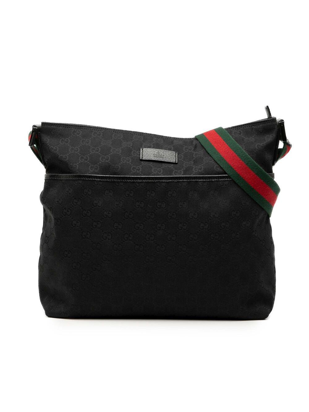 Gucci Front Pocket Web Messenger Gg #349834G92B